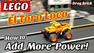 LEGO 42135 El Toro Loco Build  MOC 4x4 Monster Truck Tutorial  How to make it go Faster [upl. by Leontyne]