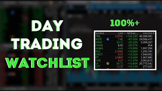 How to Make a Day Trading Watchlist  Trade the BEST Stocks [upl. by Edrahs]