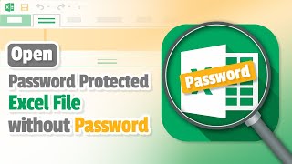 How to Open Password Protected Excel File without Password [upl. by Niwrad]