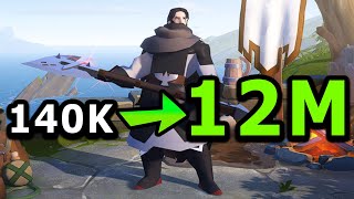 ALBION ONLINE 140K BUILDS TO 12M  SOLO  GREATAXE  MIST [upl. by Ahsinnod888]