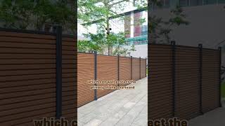 Wanna have a privacy garden Look at this wpc mexytech backyard yard fence garden neighbors [upl. by Furr]