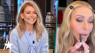 Kelly Ripa SHUTS DOWN Lip Filler Rumors In Candid Makeup Tutorial [upl. by Haig]