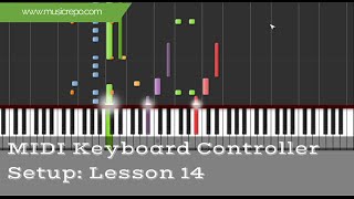 MIDI Keyboard Setup In MIDI Software Lesson 14 [upl. by Yarb]