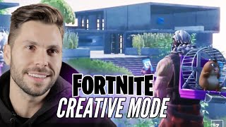 Real Designer Builds A Mansion In Fortnite Creative Mode • Professionals Play [upl. by Unders]