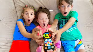 Five Kids Magic TV remote Song  more Childrens Songs and Videos [upl. by Zoie]