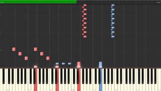 Secret  Piano Duet Piano Tutorial synthesia [upl. by Ydarg]