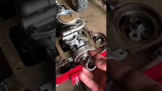 Installing a new oil pump pickup tube and screen on a SBC [upl. by Rye]