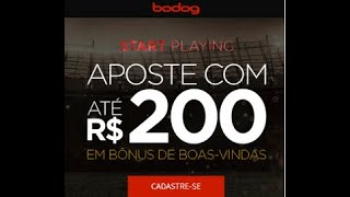 BODOG DICAS CÓDIGO DE BÔNUS PROMOÇÕES E OFERTAS ⚽️🏀🥎 [upl. by Odrarej]