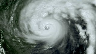 Flying into the Eye of Hurricane Harvey  Earth From Space Web Exclusives  BBC Earth Explore [upl. by Penney]