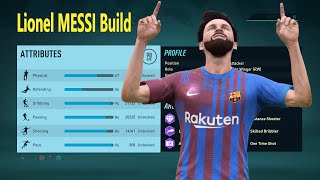 Best Lionel MESSI Winger Build  FIFA 22 Career Mode [upl. by Rachele]