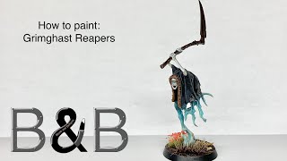 How to paint Grimghast Reapers [upl. by Bremble]