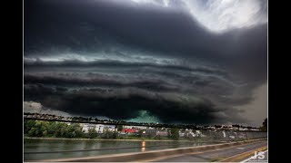 HEFTIGE UNWETTER IN BAYERN  DEUTSCHLAND  Superzelle Monsterfront Gewitter amp Hagel 10 Juli 2020 [upl. by Newnorb295]