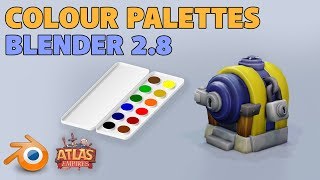 Using Colour Palettes  Blender 28  Quick Tips [upl. by Daniell]