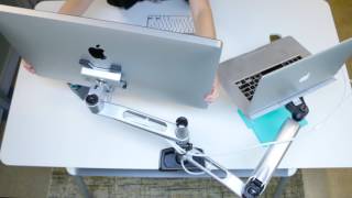 Monitor Arm and Laptop Cradle  Vari Formerly VariDesk [upl. by Avot]