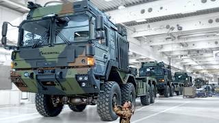 Inside Secret Factory Building Army Massive Armored Trucks  German MAN plant [upl. by Soelch]