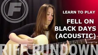 Learn to play quotFell on Black Daysquot Acoustic by Soundgarden [upl. by Opalina97]