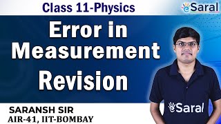 Error in Measurement Revision  Physics Class 11 JEE NEET [upl. by Robertson]