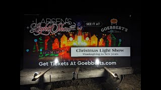 Larsens Christmas Light Show Goebberts Farm Pingree Grove Illinois [upl. by Weinhardt]