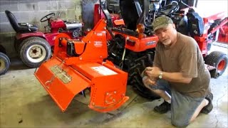 BX23D amp Land Pride Tiller 2020 Spring garden prep part 2 [upl. by Eanahs]