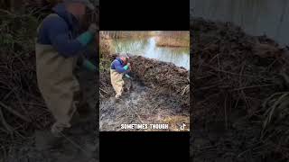 Watch This Man Break Down a Beaver Dam to Restore Waterflow [upl. by Halie263]