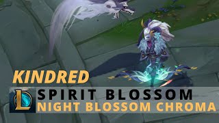 Spirit Blossom Kindred Night Blossom Chroma  League Of Legends [upl. by Esmaria]