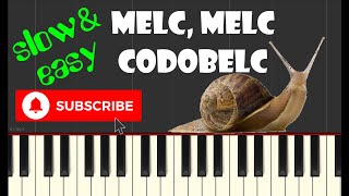 🎹 Melc Melc Codobelc tutorial pian  nivel începător [upl. by Fleming]