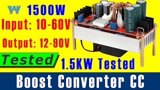 Review of DC 1500W Boost Converter 10V60V to 12V90V module 15kW Tested [upl. by Amr146]