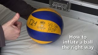 How to inflate a ball the right way [upl. by Larianna]