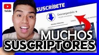 🔴 Cómo TENER muchos SUSCRIPTORES en YOUTUBE [upl. by Even]