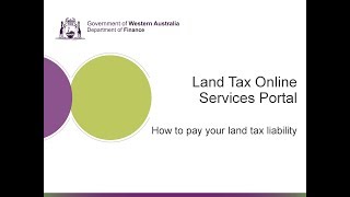 How to pay Land Tax [upl. by Cybill227]