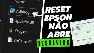 Adjprog Reset da Epson Não Está Abrindo Veja como Resolver [upl. by Anovahs]