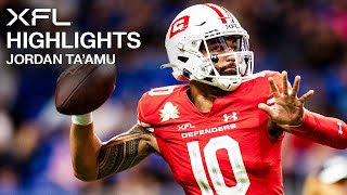 Jordan Taamu  XFL Highlights [upl. by Tilda]