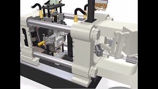 pressure die casting process animation  hot chamber die casting vs cold chamber die castingshorts [upl. by Dennis]