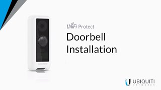 How to Install Ubiquiti UniFi Protect G4 Doorbell [upl. by Edette]