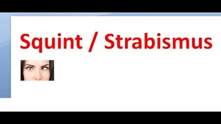 Ophthalmology 353 Strabismus Squint Why does it happen Basic concepts Eye Movement Define [upl. by Aneres]