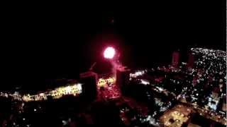 311212 New years eve 1200am Malecon Santo Domingo [upl. by Neelyhtak]