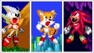 Super Sonic Super Tails Super Knuckles in Sonic 2 [upl. by Ativla]