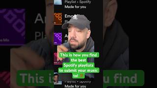 How to find Spotify playlists that accept songs from indie artists 👀 indieartist shorts music [upl. by Acimehs674]