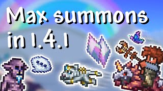 Terraria  141 Maximum summons your personal army [upl. by Naejamron]