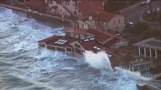 How do the waves stay outside of The Marine Room in La Jolla [upl. by Orihakat]