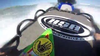 GoPro Surfing big waves in Nazare Experience first hand jetski pickup from beach [upl. by Ruyam]