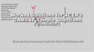 GAMSAT Organic Chemistry Sample Questions Unit 14 Questions 4041 from ACERs Blue ebook [upl. by Pavia]