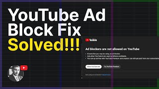 YouTube Adblock Wall Policy  How To Fix It [upl. by Grose]