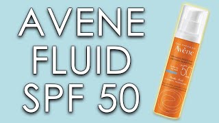 AVENE FLUID SPF 50  skin test short review amp INCI ingredients [upl. by Sivia]