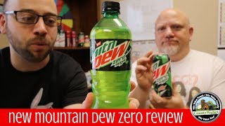 NEW Mountain Dew Zero Sugar Review  First Taste Test [upl. by Kavanagh161]