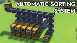 Minecraft Full Automatic Sorting System  120 [upl. by Arjan]