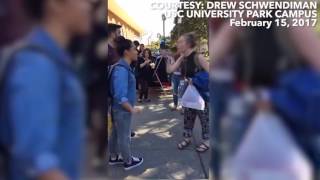 Students upset by vendor selling swastika Tshirts [upl. by Sivle391]