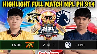 Fnatic ONIC PH vs Team Liquid PH HIGHLIGHTS FULL MATCH MPL PH S14  TLPH VS FNOP [upl. by Airahcaz686]