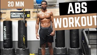 20 Min  AB Workout  CORE Workout  NO REPEAT No Equipment [upl. by Northey]