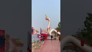 Naga Serpent on Mekong River in Savannakhet travellaos savannakhet naga buddhism [upl. by Emmie]